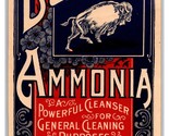 Buffalo Ammonia Die Cut Paper Label Cleanser Cleaner American Bluing Co N25 - $5.89