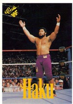 G) WWE WWF 1990 Classic Series 1 Titan Sports Trading Card - Haku #120 - £1.57 GBP