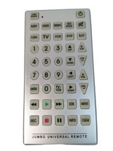 Jumbo Universal Remote Control Innovage 8 Devices TV VCR DVD   - $7.99