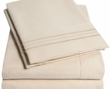 1500 Supreme Collection Queen Sheet Sets Beige Cream - Luxury Hotel Bed ... - £47.71 GBP