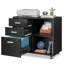 3-Drawer Wood File Cabinet, - $299.97