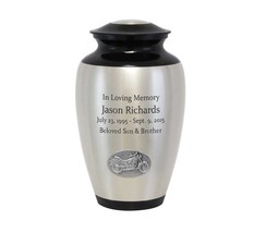 Motorcycle Medallion Cremation Urn - £108.06 GBP