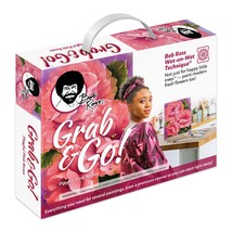 Bob Ross Grab &amp; Go Floral Painting Kit-Playful Pink Roses BR16474 - £170.33 GBP