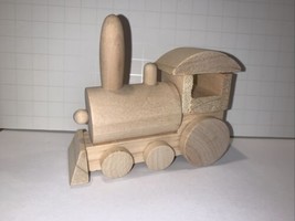 Wooden Train Unfinished New 4 1/2” X 4” Kids Craft Project - £5.53 GBP