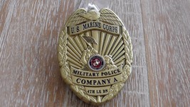 USMC Military Police CO A 249th Birthday Ball 4th LE BN MP&#39;s Challenge Coin 568Y - $34.64