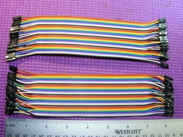 40-pin Flat Ribbon Cable 8 1/2&quot; L  X 2 3/8&quot; W SEPERATE FEMALE DUPONT BRE... - $6.99