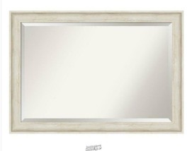 Medium Rectangle Salon Birch Beveled Glass Modern Mirror 29 in. H x 41 i... - $90.24