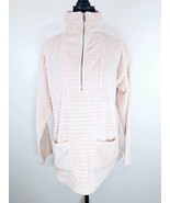Soft Surroundings Womens Sweater S Light Pink Plush Pullover Mock Neck P... - $33.12 CAD