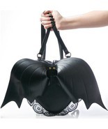 Goth Batwing Bag Women Lace Backpack Punk Stylish School Bag for Girls B... - £31.96 GBP