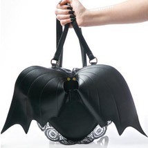 Goth Batwing Bag Women Lace Backpack Punk Stylish School Bag for Girls B... - £31.24 GBP