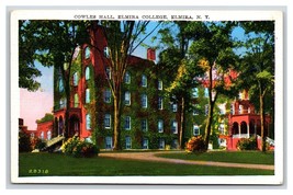 Cowles Hall Elmira College Elmira New York NY WB Postcard N23 - £1.51 GBP
