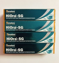 4 PC X Himalaya HiOra-SG 10gm Gel for mouth ulcers, tooth ache, denture ... - $276.29 MXN