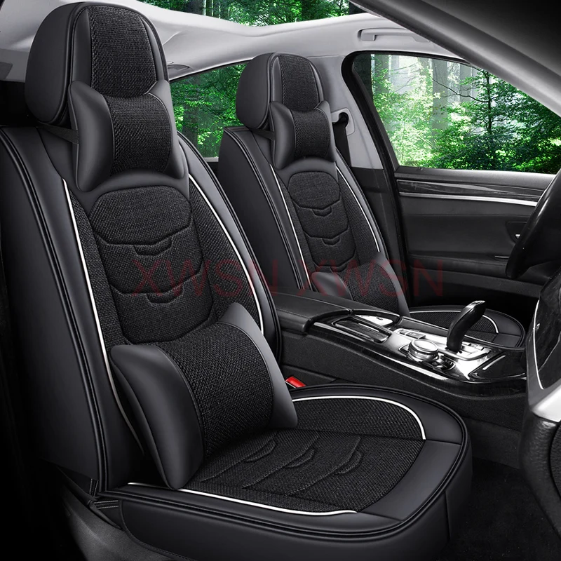 Universal Style Flax Car Seat Cover for SKODA Octavia Kodiaq Superb Wago... - $52.81+