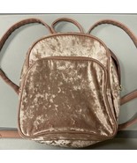 Misses/Women Mini backpack Pink Velvet Style Preowned - $112.90 MXN
