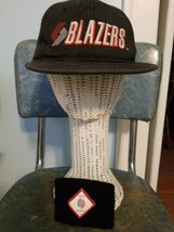 Trail Blazers Portland NBA 1980s wristband 1990s snapback hat - £29.09 GBP