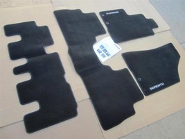 Carpets Floor Mats Set Black OEM For 2012 2013 Kia Sorento Seven 7 Passe... - $54.45