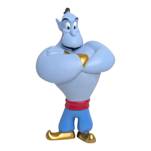 Disney Aladdin Genie Blue 8in Plastic Figure 90s Folded Arms Vintage Toy - $217.70 MXN