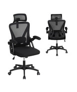Ergonomic Mesh Office Chair with Adjustable Lumbar Support and Flip-up A... - $216.08 CAD