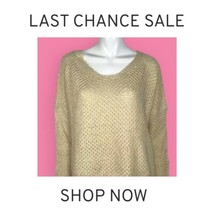 Debut Womens Sweater Small / Medium Beige Distressed New with Tags - £7.91 GBP