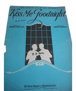 Vtg Sheet Music Piano Ukulele Kiss me Goodnight Play or Frame  1932 - $12.99