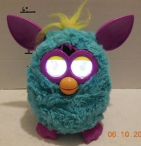 FURBY Interactive Teal Blue Plush Pet Toy Hasbro Electronic Digital Eyes - $48.27