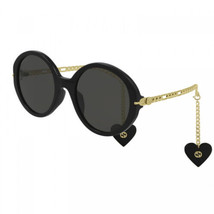 GUCCI GG0726S 005 Black/Grey 56-23-135 Sunglasses New Authentic - $430.22