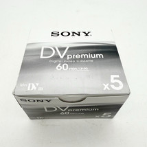 5 Pack Sony Premium 60 Minute Premium Mini DV Tape - $34.50