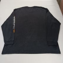 Carhartt Original Fit Men's Black Cotton Long Sleeve Graphic T-Shirt Size 2XL  image 2