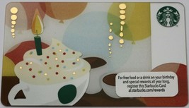 Starbucks 2012 Birthday Cup Gift Card New - $4.99