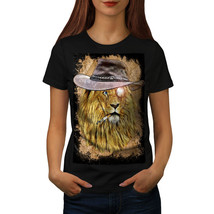 Wellcoda Smoking Lion Beast Wild Womens T-shirt - £17.35 GBP