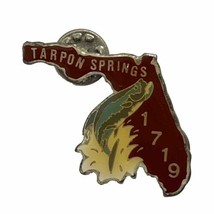 Tarpon Springs Florida Elks Lodge 1719 BPOE Benevolent Order Enamel Hat Pin - £6.28 GBP