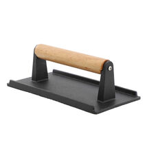 MegaChef 8 x 4 Inch Rectangle Heavy Duty Cast Iron Grill Press - $40.61