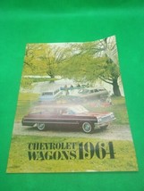 Original 1964 Chevrolet Station Wagon Sales Brochure Bel Air Chevelle Im... - $14.21