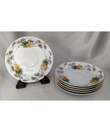 Vintage NARUMI CHINA (Japan) AVALON 421 Gold Rimmed Yellow Floral Saucer... - $24.23 CAD