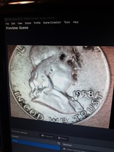 ½ Half Dollar Franklin Silver Coin 1958 D Denver Mint 50C KM#199 - £12.88 GBP