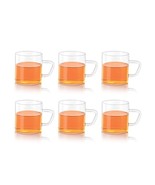Borosil Vision Tea N Coffee Glass Mug Set Of 6 - Microwave Safe - €39,96 EUR