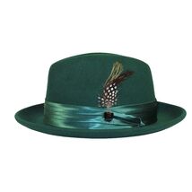 Men Bruno Capelo Hat Australian Wool soft Crushable Fedora Giovani Un115 Emerald image 2