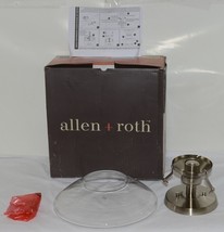 Allen Roth 280677 Barrett Series Semi Flushmount Ceiling Fixture Brushed Nickel image 1