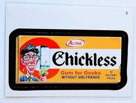 2010 Topps Wacky Packages All New Series 7 Chickless Gum for Geeks #5 Sticker Tr - £2.70 GBP