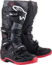 Alpinestars Mens MX Offroad Tech 7 Boots Black/Gray/Red 10 - £357.22 GBP