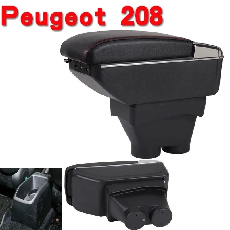 Citycarauto Stowing Tidying Interior Centrol Armrest Box Storage Fit For Peugeot - £64.73 GBP+