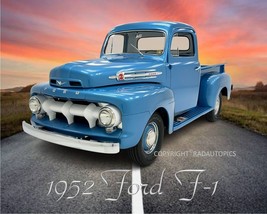 1952 FORD F -1 Beautiful Premium Photo Print 8&quot; x 10&quot; GREAT GIFT - $14.62