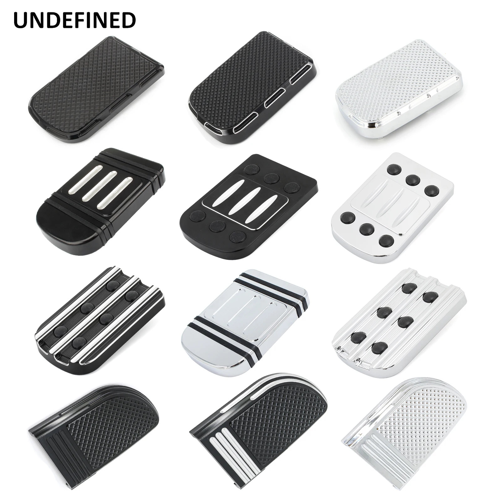 Motorcycle Large Foot Pegs Footrest Brake Pedal Pad Cover For Harley Tou... - $21.22+