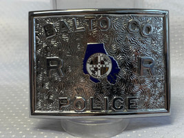 Balto Co Railroad Police Belt Buckle 1.75&quot; Loop Maryland Railway Service - £31.81 GBP