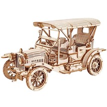 Robotime Rokr 3D Wooden Puzzle MC801 Vintage Car for Kids - £30.89 GBP