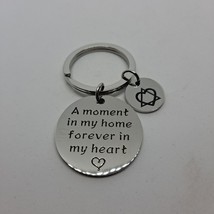Adoption Keychain Gift A Moment In My Home Forever In My Heart Keyring - £7.82 GBP