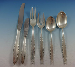 Lace Point by Lunt Sterling Silver Flatware Set For 12 Service 74 Pieces - £3,432.27 GBP