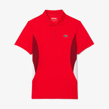 Lacoste Novak Short Sleeve Polo Men&#39;s Tennis T-Shirts Top Red NWT DH733054GF8M - £89.84 GBP
