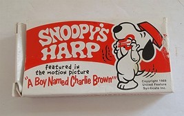 Vintage 1969 Snoopy&#39;s Harp &quot;A Boy Named Charlie Brown&quot; in Original Box - £14.79 GBP