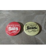 2 Whiz Kids For SIDS Pin Buttons 2-1/4&quot; Round Circle Badge A Minit One D... - $15.83